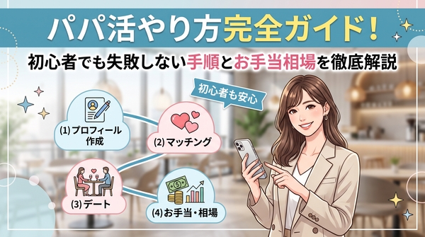 パパ活やり方完全ガイド！初心者でも失敗しない手順とお手当相場を徹底解説